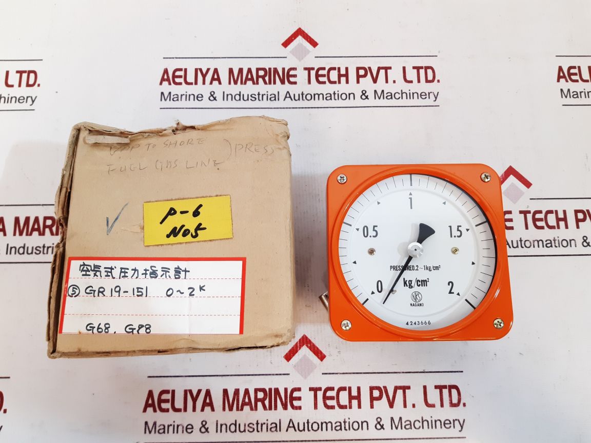 Nagano Keiki Gr19-151 Pressure Gauge
