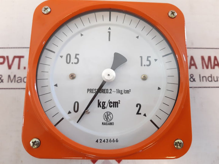 Nagano Keiki Gr19-151 Pressure Gauge