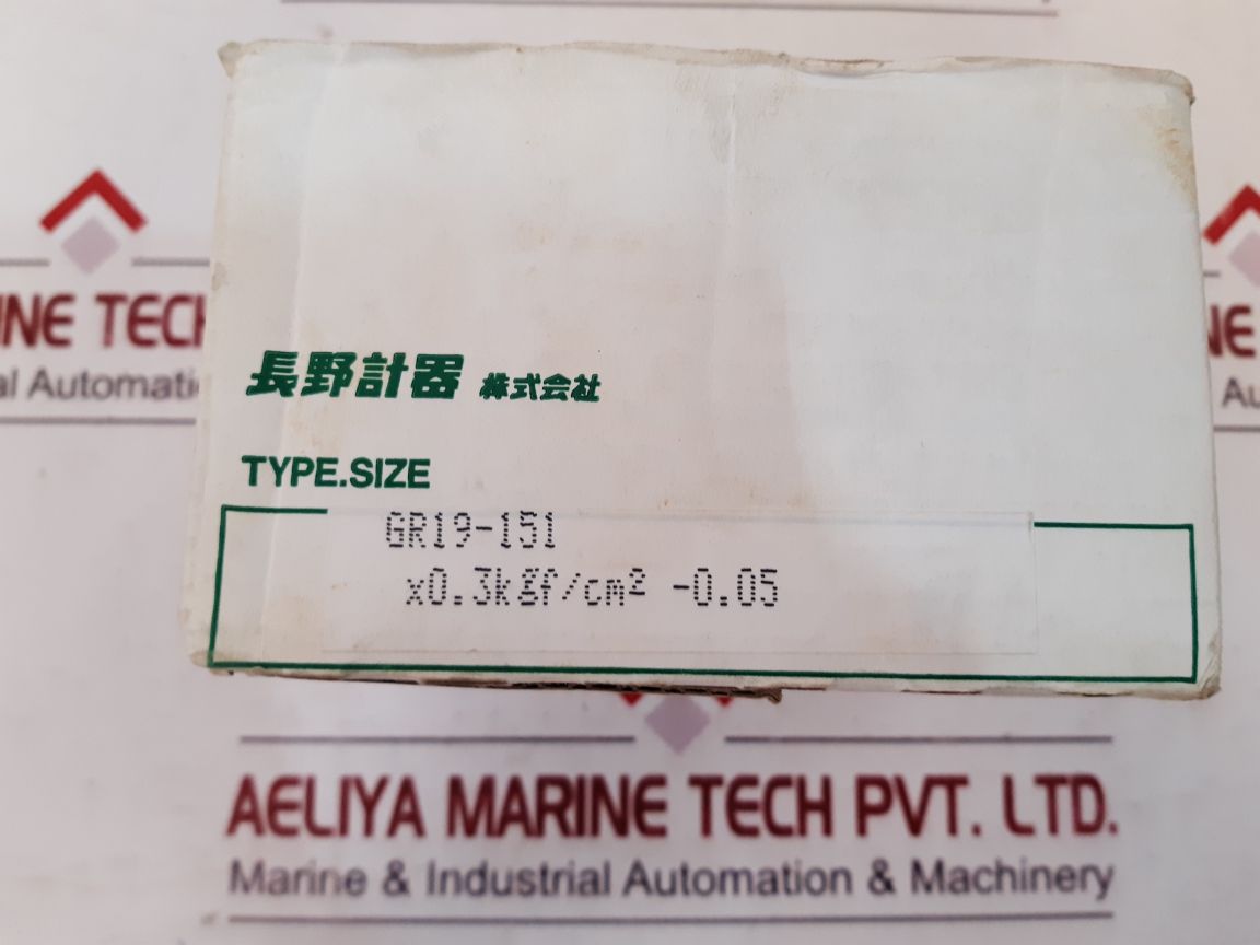 Nagano Keiki Gr19-151 Pressure Sensor Switch Gauge