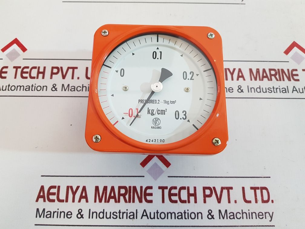 Nagano Keiki Gr19-151 Pressure Gauge 0.2~1Kg/Cm2
