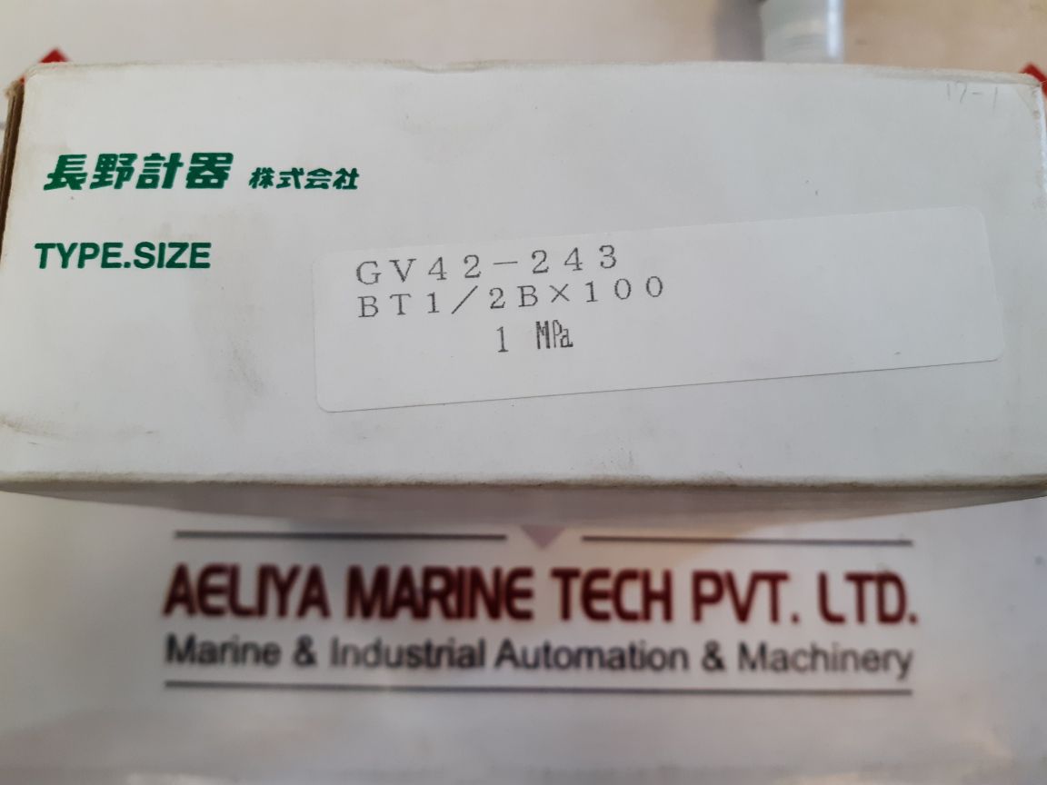 Nagano Keiki Gv42-243 Pressure Sensor Switch Gauge