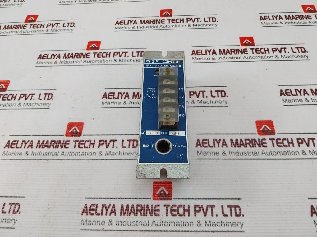 Nagano Keiki Kg12 P/I Converter 24V Dc