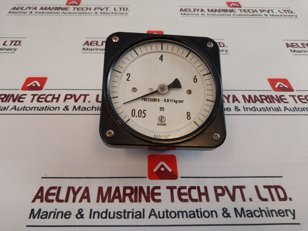 Nagano Keiki Pressure Gauge 0~0.814 Kg/Cm2