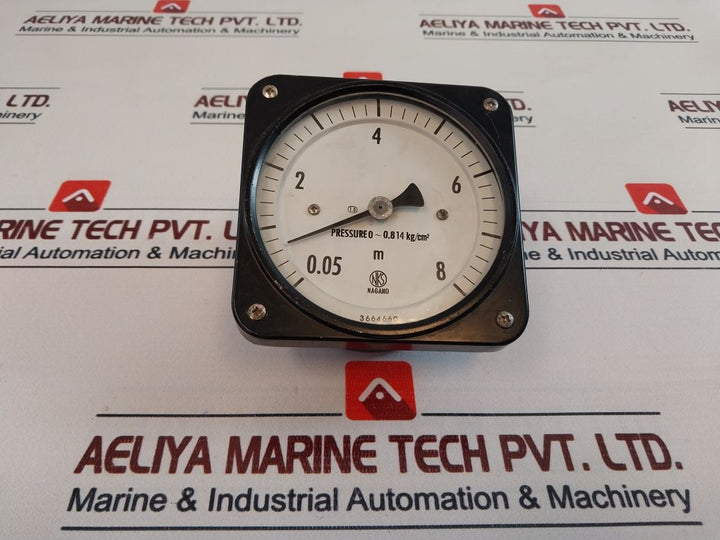 Nagano Keiki Pressure Gauge 0~0.814 Kg/Cm2