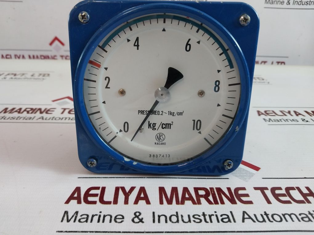 Nagano Nks Pressure Gauge 0 To 10 Kg/Cm2 Free Shipping