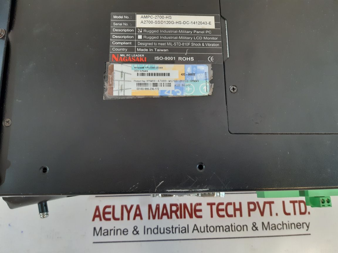 Nagasaki Microsoft Ampc-2700-hs Rugged Industrial-military Panel Pc
