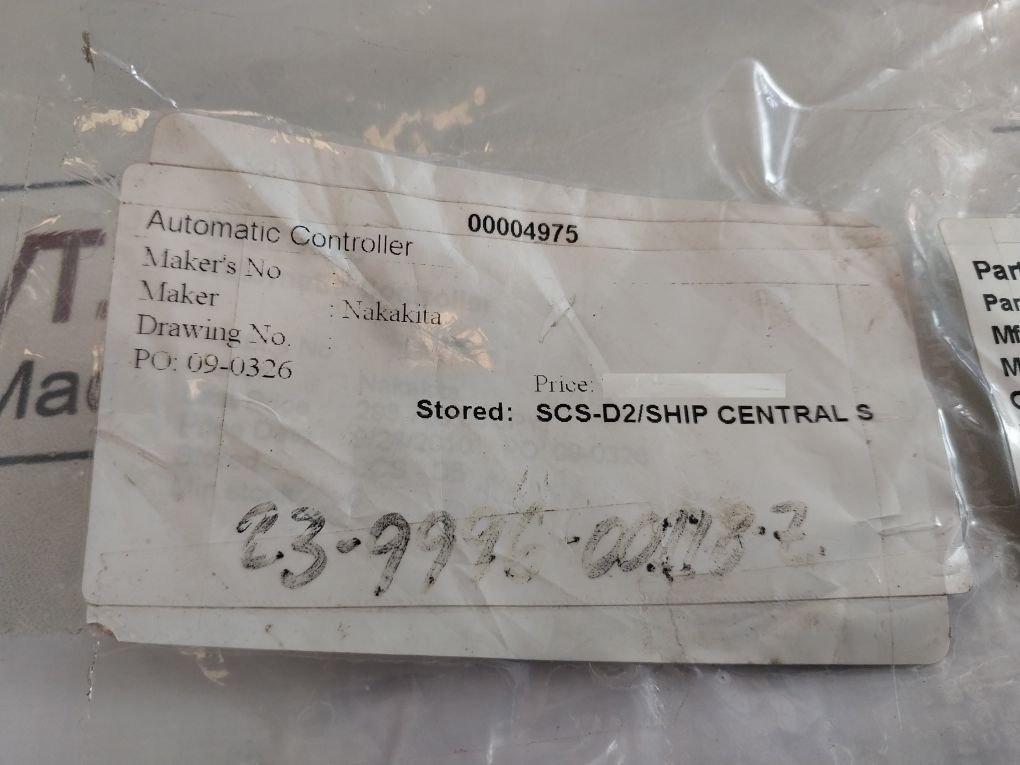 Nakakita 23-9996-00118-z Automatic Controller 0 To 20 Kgf/Cm2