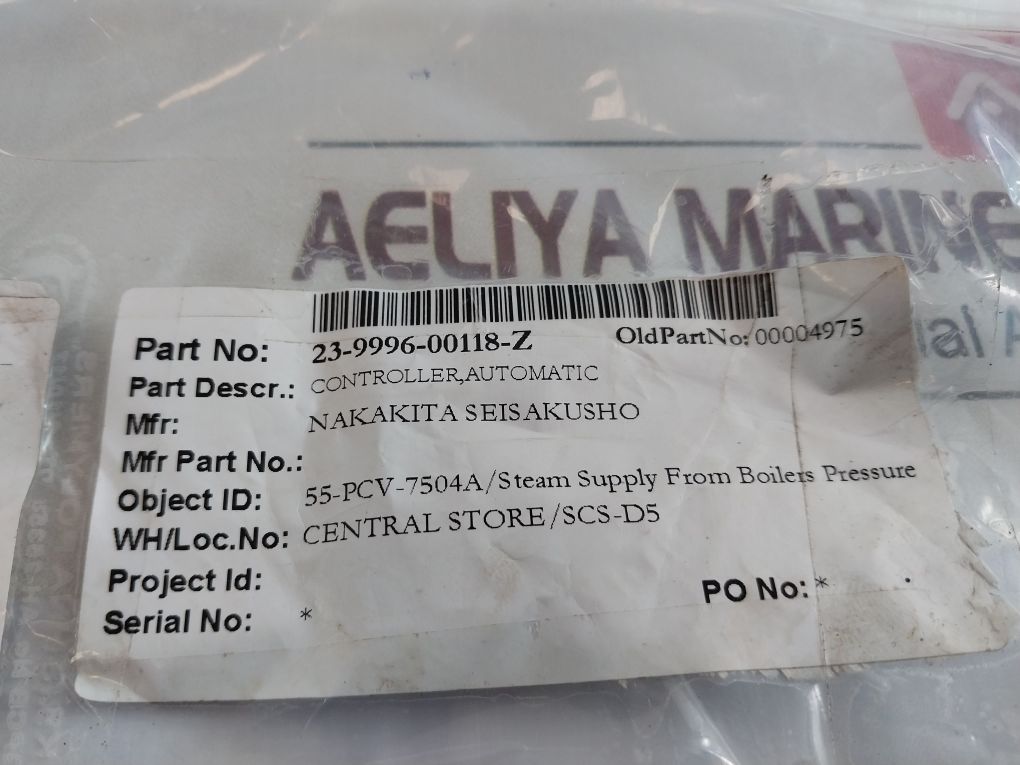 Nakakita 23-9996-00118-z Automatic Controller 0 To 20 Kgf/Cm2