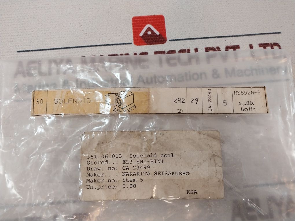 Nakakita Ac220S Solenoid Coil