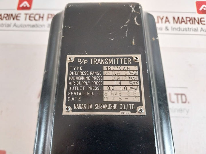 Nakakita Ns778An 2 D/P Transmitter 0~0.912 Kg/Cm2