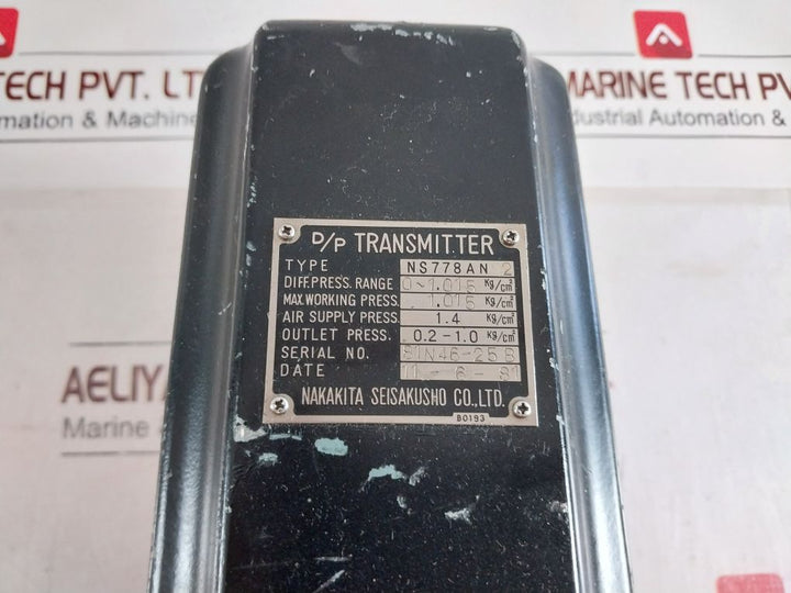 Nakakita Ns778An 2 D/P Transmitter 0~1.015 Kg/Cm2