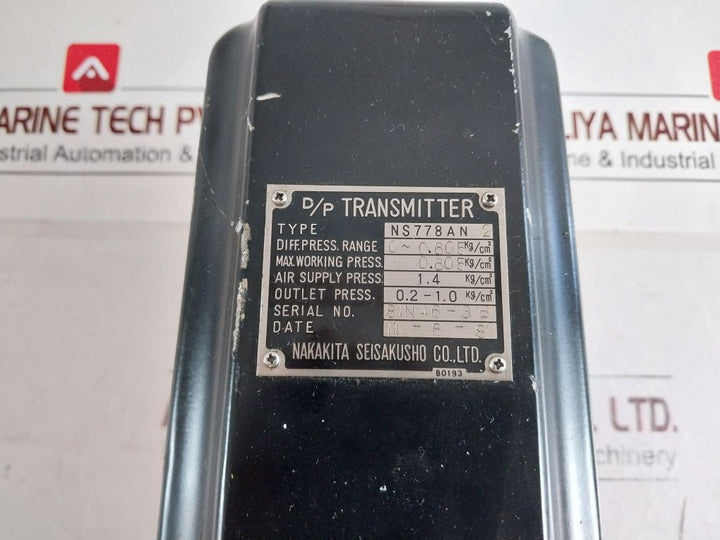 Nakakita Nns778An 2 D/P Transmitter 0~0.605 Kg/Cm2