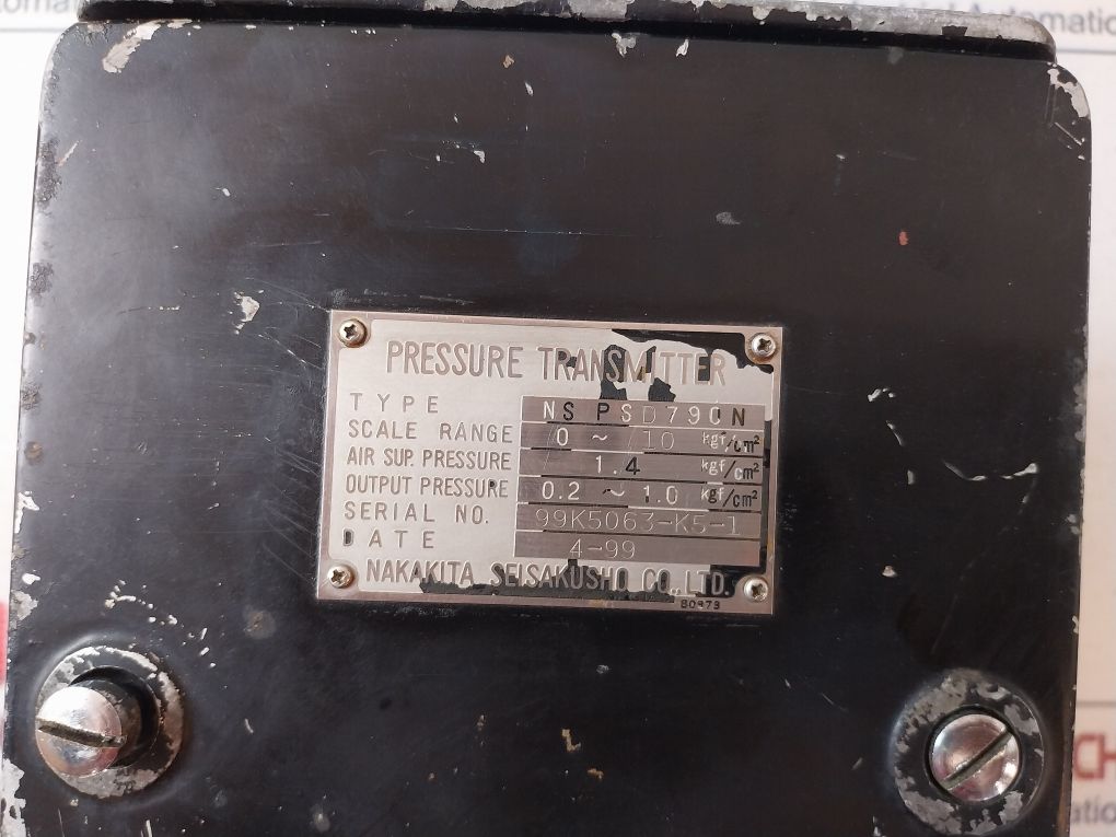 Nakakita Ns Psd790N Pressure Transmitter 0-10 Kgf/Cm2
