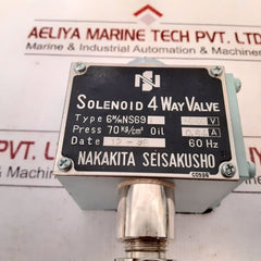 Nakakita Seisakusho 6M/M Ns691 Solenoid 4 Way Valve 60Hz
