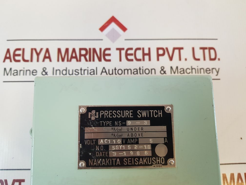 Nakakita Seisakusho Ns-9-3 Pressure Switch 5Sy152-18