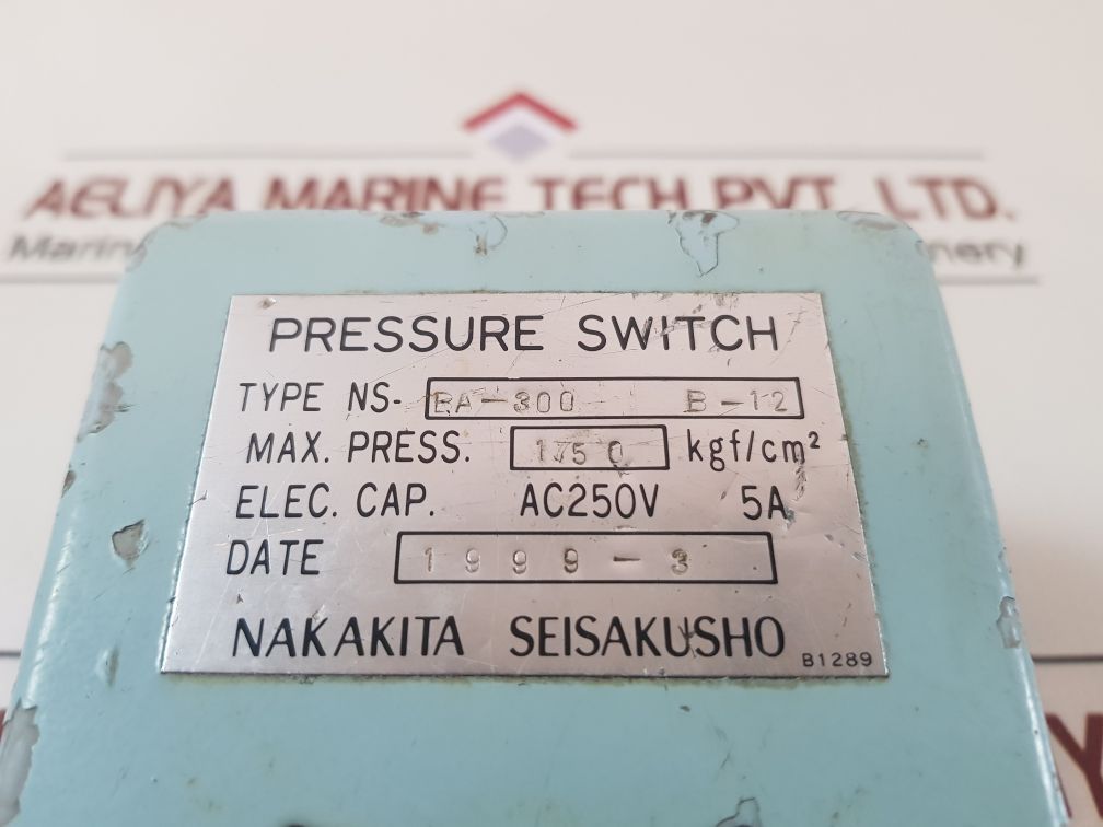 Nakakita Seisakusho Ns-ba-300 Pressure Switch 