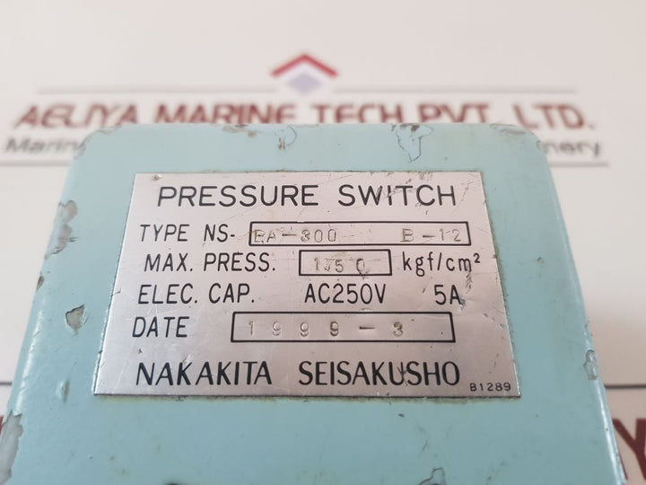 Nakakita Seisakusho Ns-ba-300 Pressure Switch 