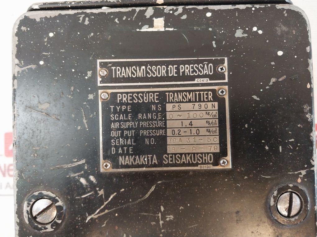 Nakakita Seisakusho Nsps 790N Pressure Transmitter 0~100 Kg/Cm2