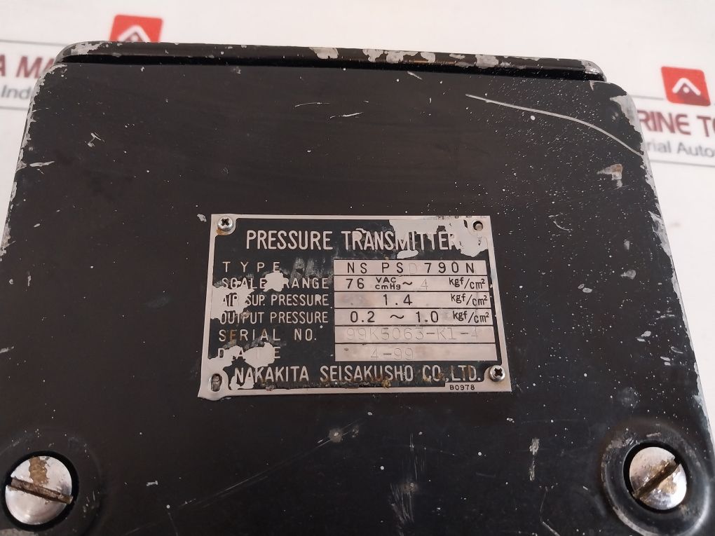 Nakakita Seisakusho Nspsd 790N Pressure Transmitter 1.4 Kgf/Cm2