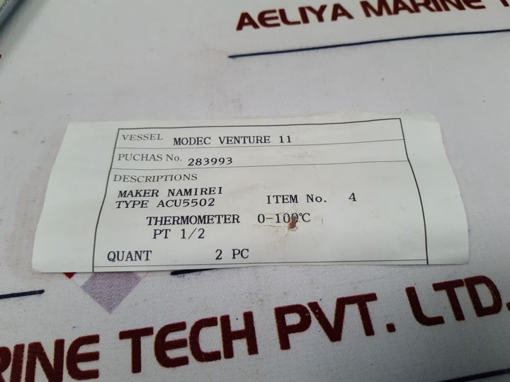 Namirei Acu5502 Thermometer 0-100°C