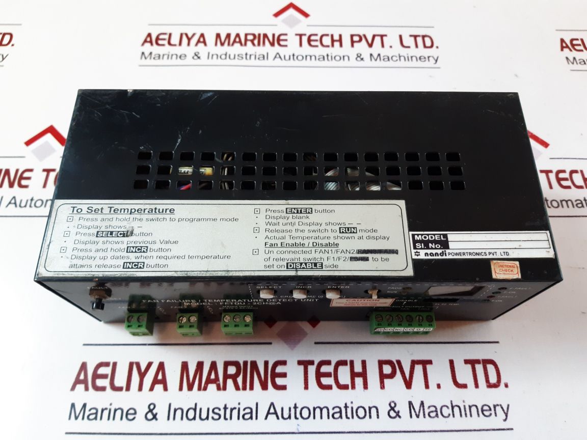 Nandi powertronics fftdu-2ch@a fan failure/ temperature detect unit