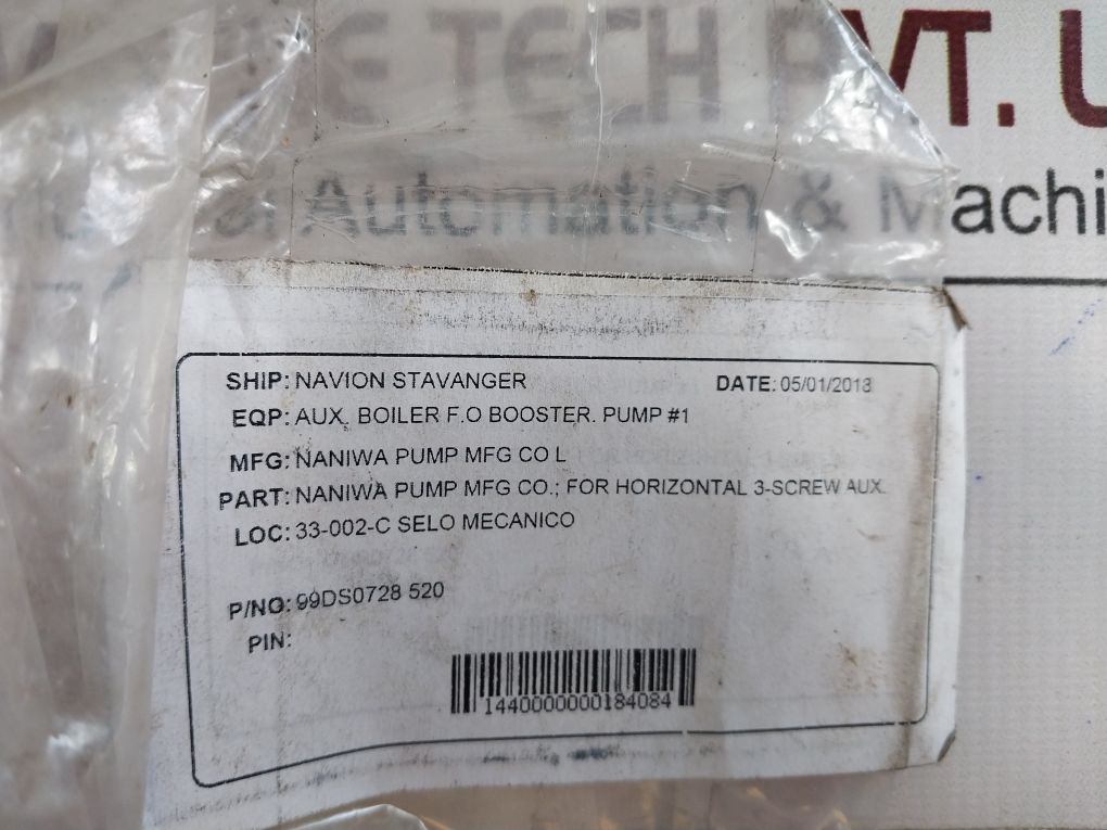 Naniwa 520 Mechanical Seal Kit