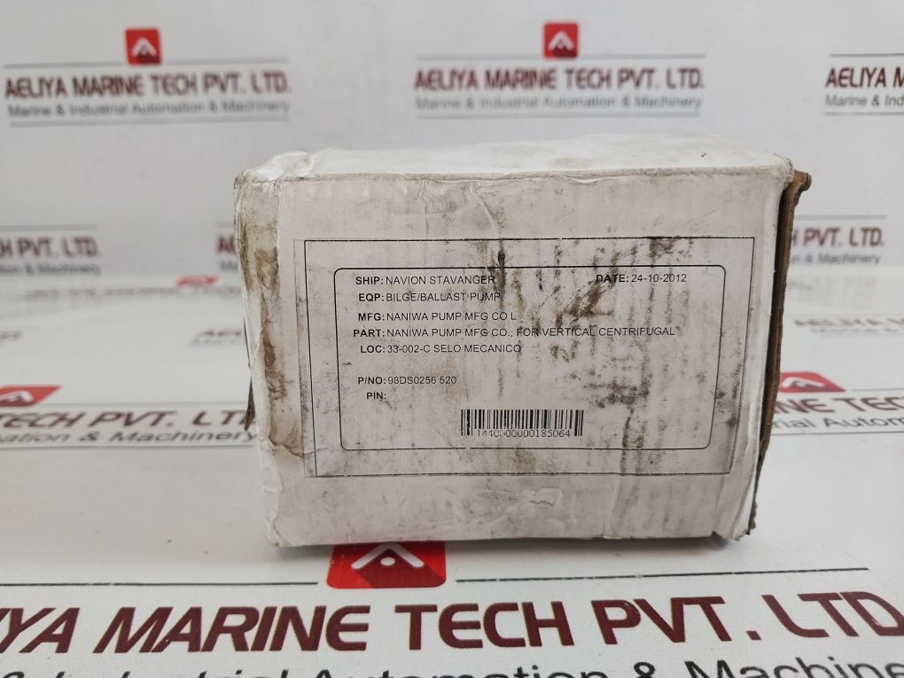 Naniwa Pump 98Ds0256 520 Bilge/Ballast Pump Kit