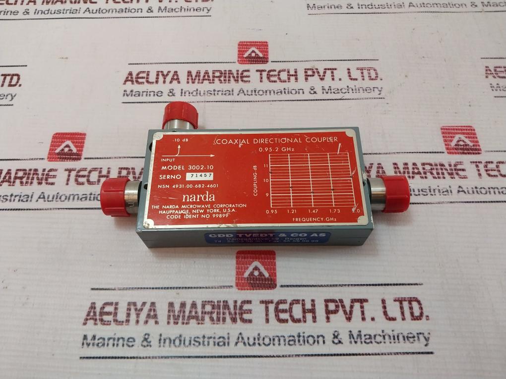 Narda 3002-10 Coaxial Directional Coupler 4931-00-682-4601