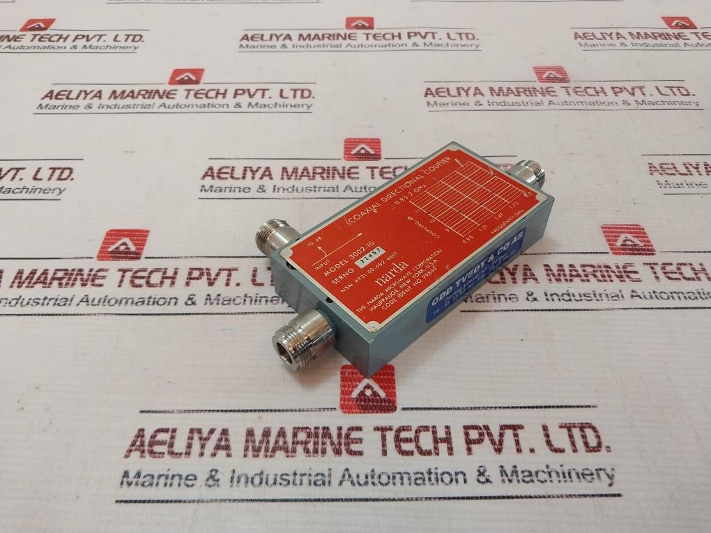 Narda 3002-10 Coaxial Directional Coupler 4931-00-682-4601