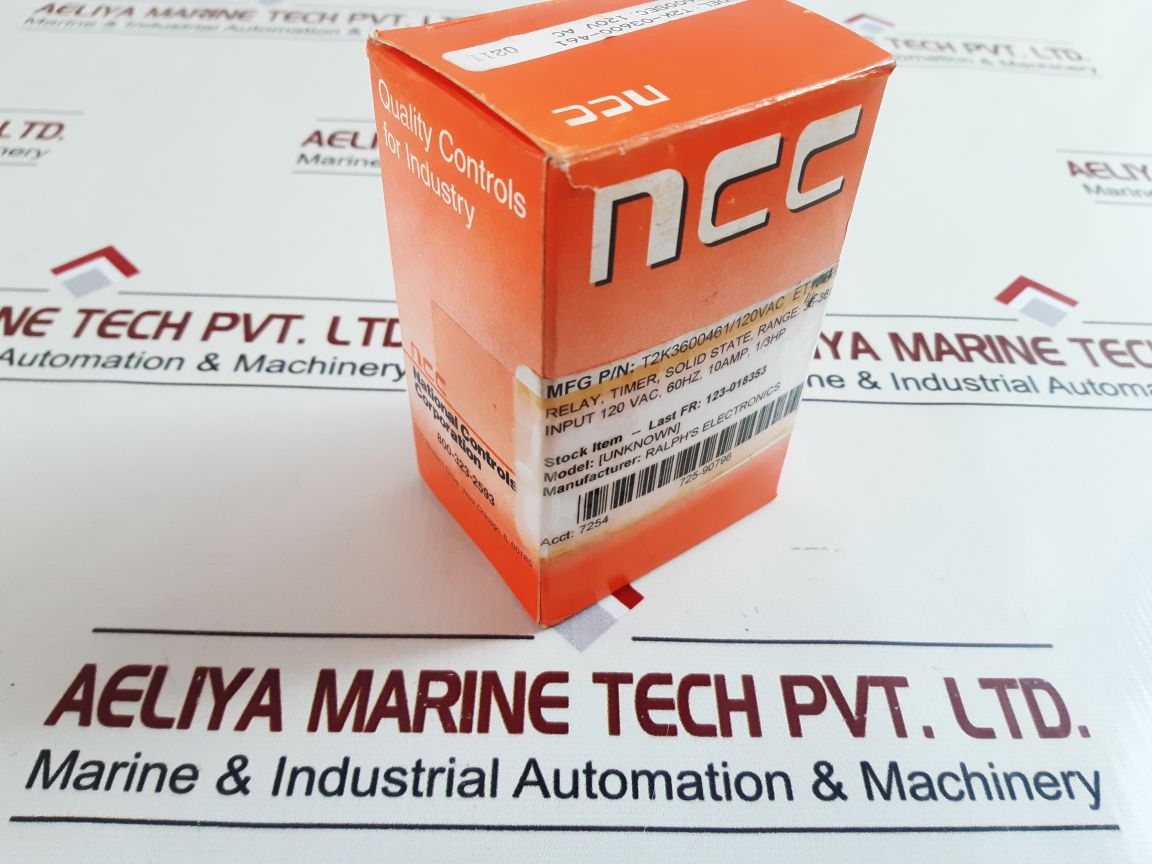 National Controls T2K-3600-461 Solid State Timer