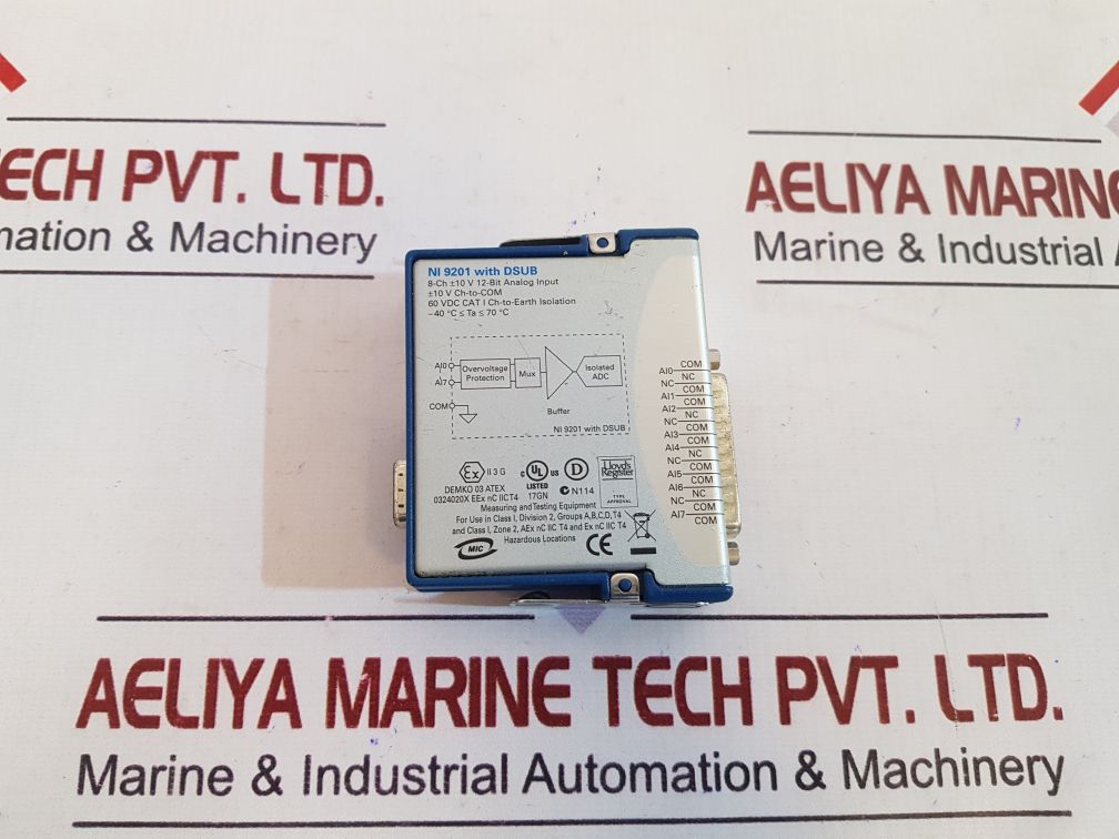 National Instruments Ni 9201 8-ch±10V 12-bit Analog Input Module