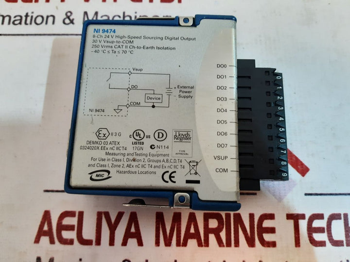 National Instruments Ni 9474 8-ch 24 V High-speed Sourcing Digital Output Module