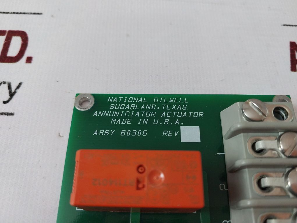 National Oilwell 60306 Annuniciator Actuator Pcb 10014458-001