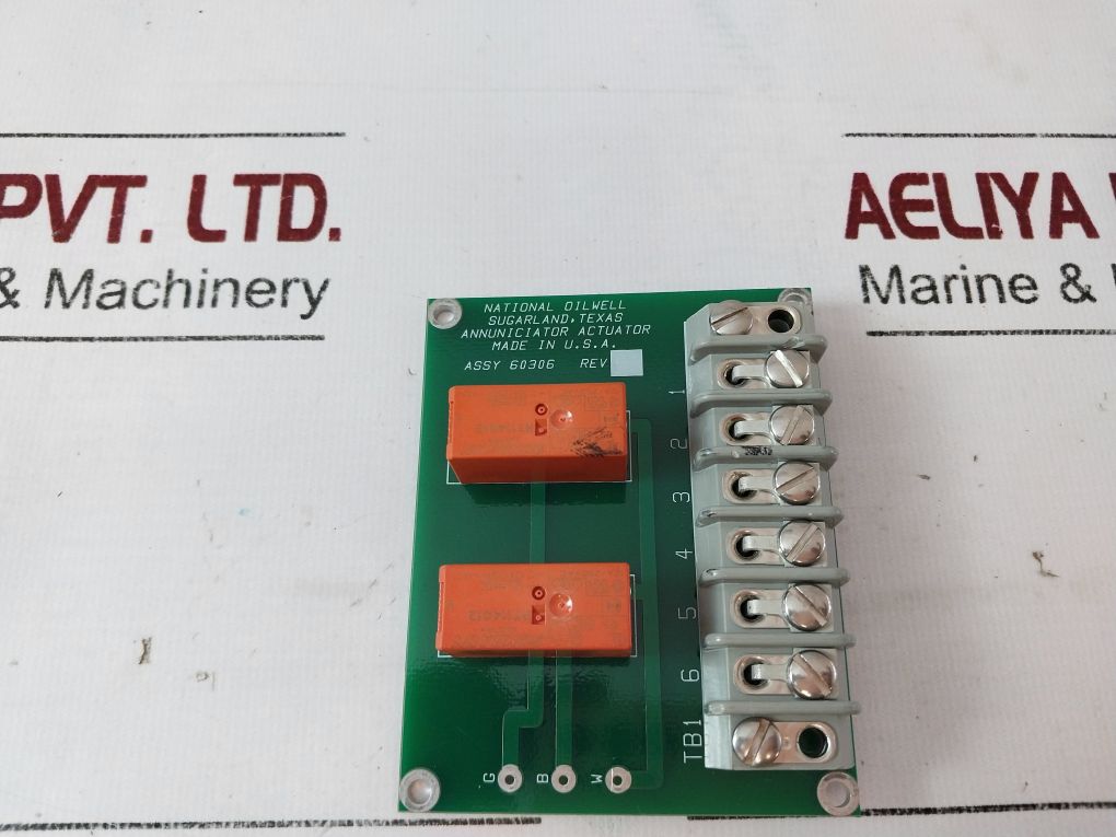 National Oilwell 60306 Annuniciator Actuator Pcb Free Shipping