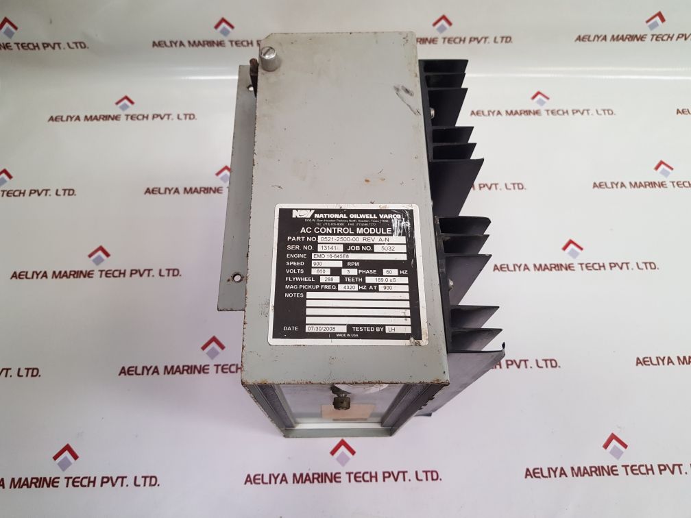 National Oilwell Varco 0521-2500-00 Rev. A-n Ac Control Module