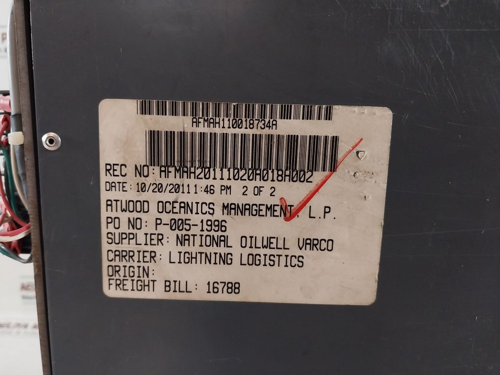 National Oilwell Varco 10505457-001 Rev. F