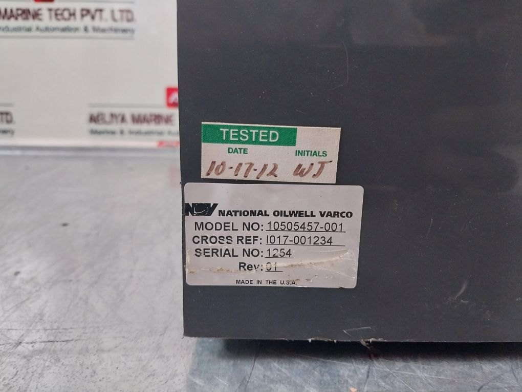 National Oilwell Varco 10505457-001 Rev: 02