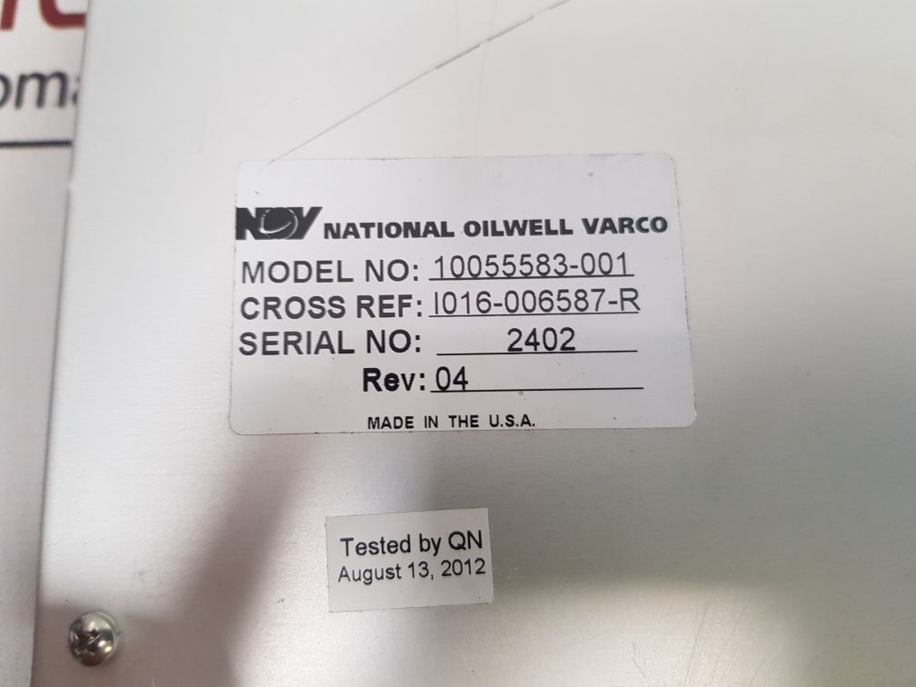 National Oilwell Varco 6587 Scr Control Module 10055583-001