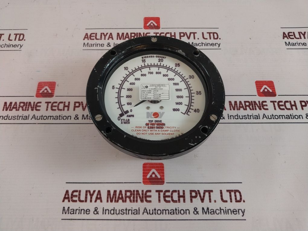 National Oilwell Varco Ge 752 Series Tds-3 Top Drive Gauge
