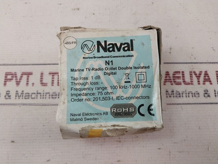 Naval 201503-i Marine Tv-radio Outlet Double Isolated Digital