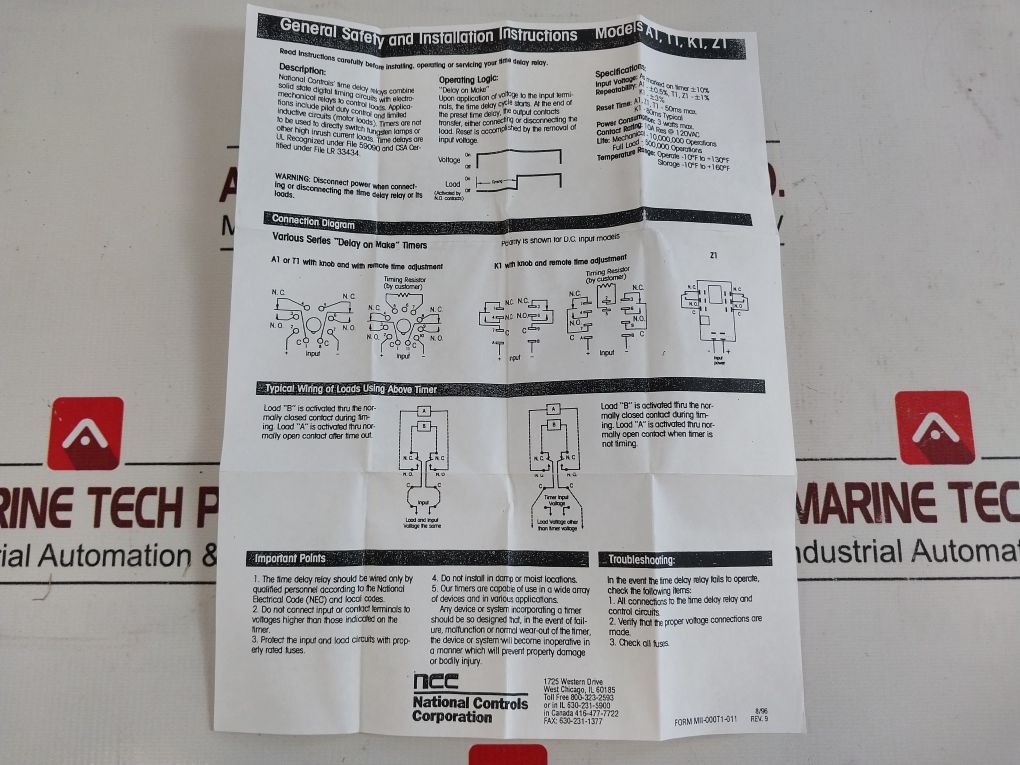 Ncc T1K-180-461 Solid State Timer