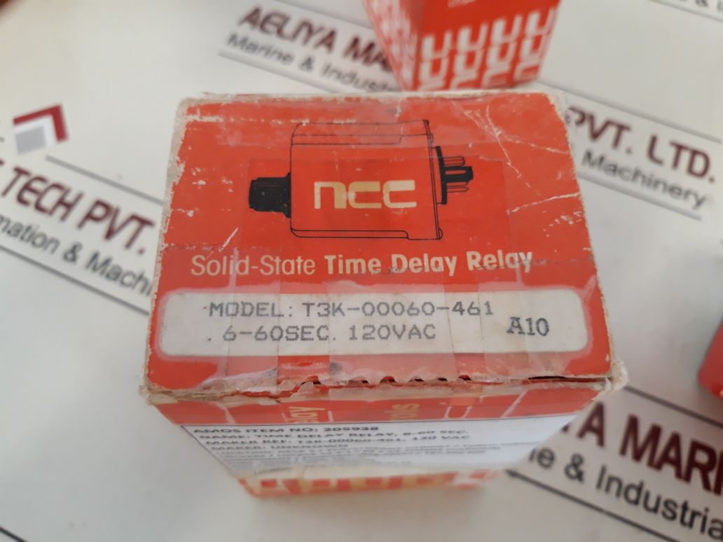 Ncc T3K-60-461 Solid-state Time Delay Relay