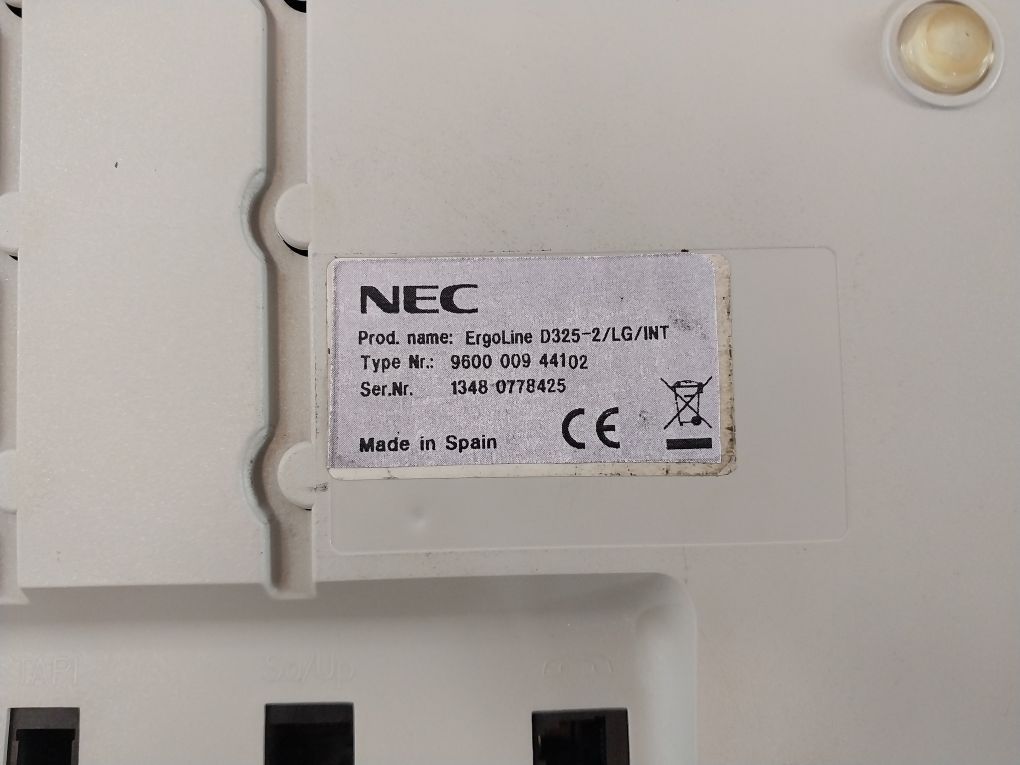 Nec 9600 009 44102 Ergoline D325-2/Lg/Int Desk Digital Telephone