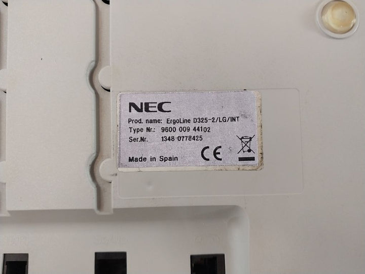 Nec 9600 009 44102 Ergoline D325-2/Lg/Int Desk Digital Telephone