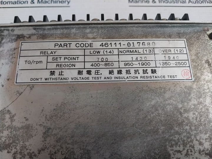 Negishi Seisakusho 46111-017680 Speed Relay Dc 24V 