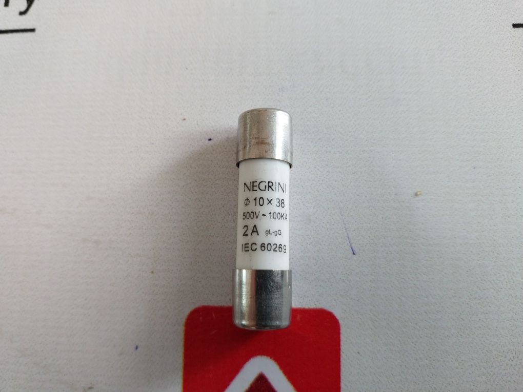 Lot Of 9X Negrini 10X38 Cartridge Fuse 2A Gl-gg