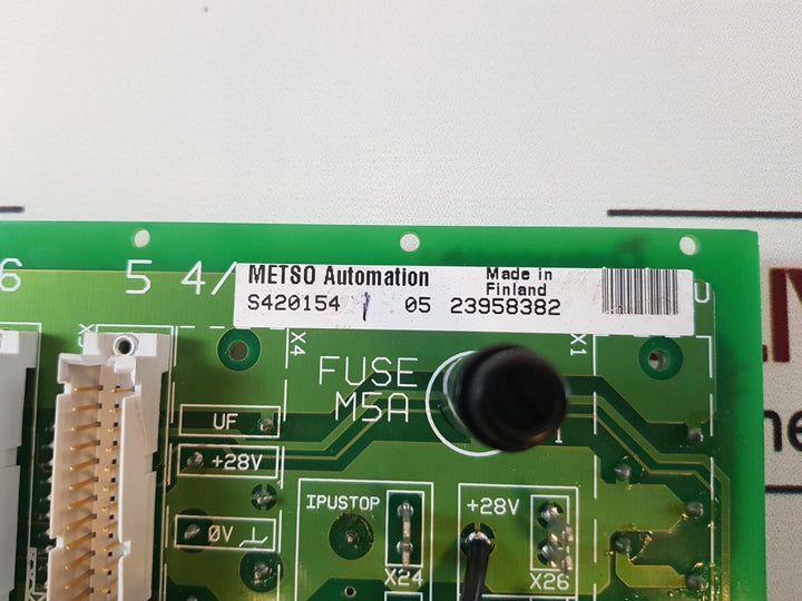 Neles automation s420154 motherboard & i/o backplane iob 65428977