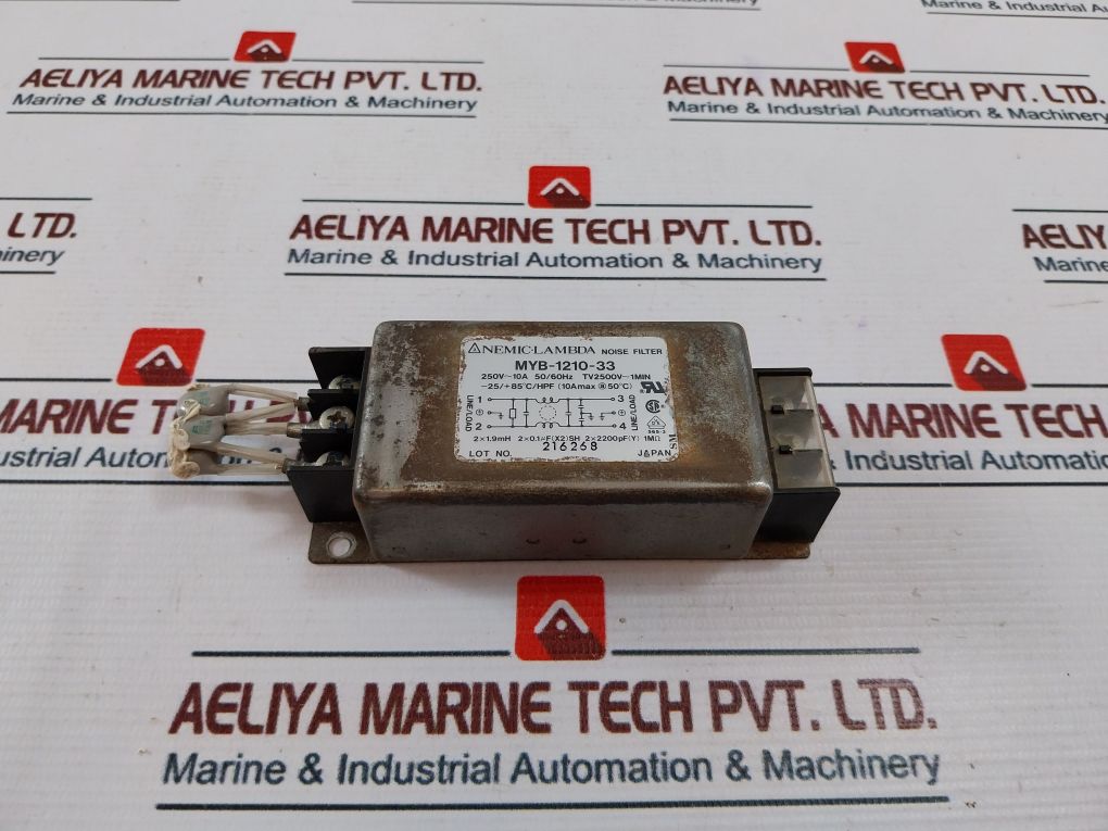 Nemic-lambda Myb-1210-33 Noice Filter 250V 50/60Hz