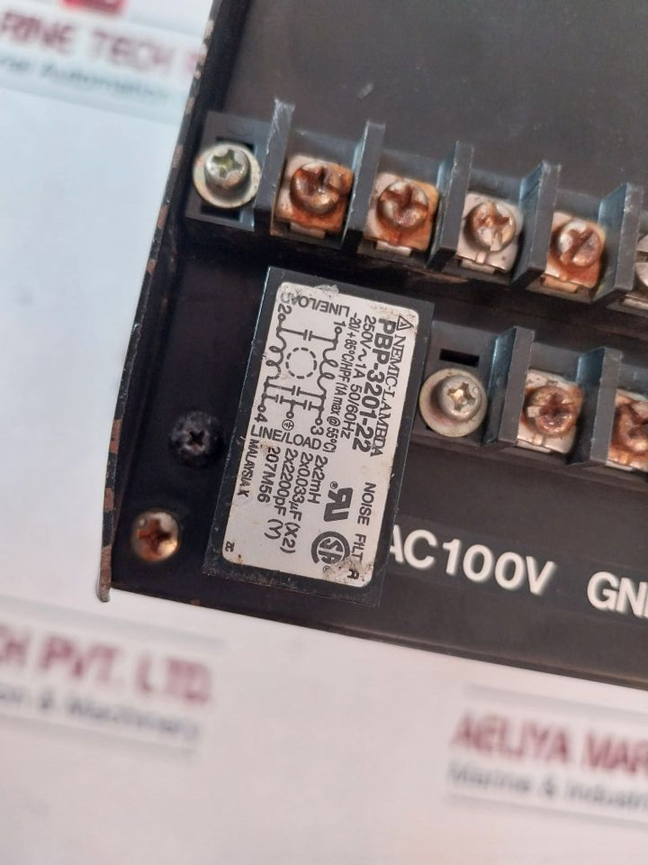 Nemic-lambda Pbp-3201-22 Noise Filter 250V~1A
