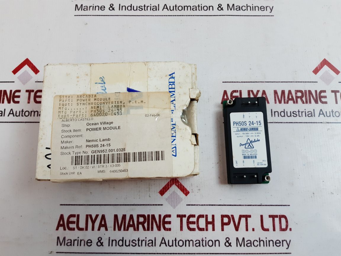 Nemic-lambda Ph50S24-15 Power Supply Module
